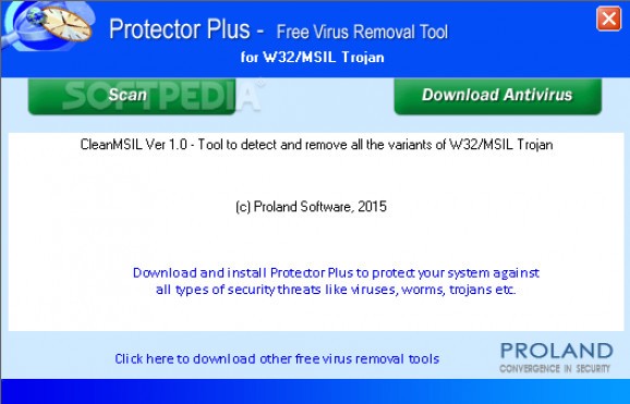 W32/MSIL Free Virus Removal Tool screenshot