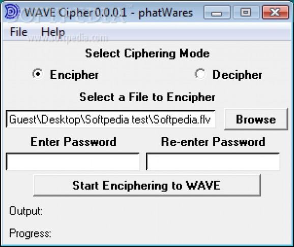 WAVE Cipher screenshot