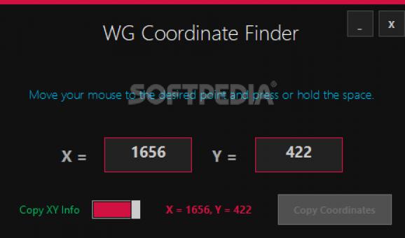 WG Coordinate Finder screenshot