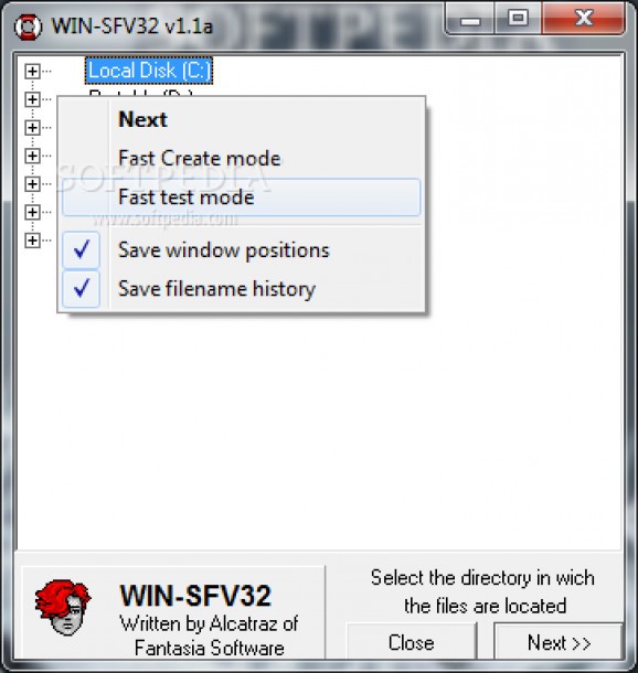 WIN-SFV32 screenshot