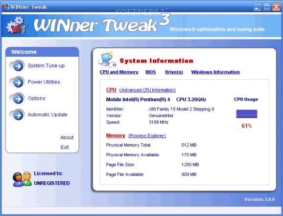 WINner Tweak screenshot