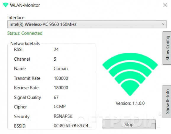 WLAN-Monitor screenshot