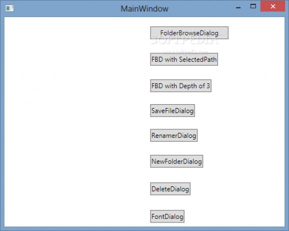 WPF Dialogs screenshot