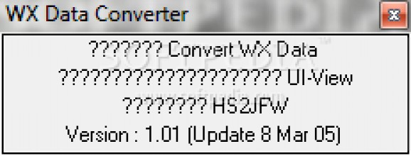 WX Data Converter screenshot