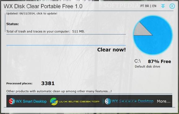 WX Disk Clear Portable Free screenshot