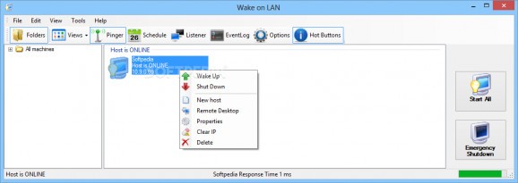 Wake On LAN screenshot