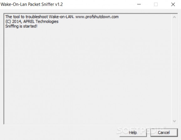 Wake-on-LAN Packet Sniffer screenshot