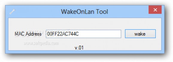 WakeOnLan Tool screenshot