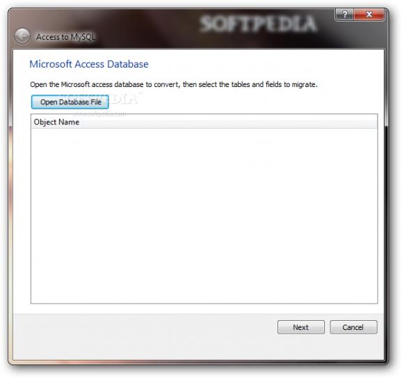 AccessToMySQL screenshot