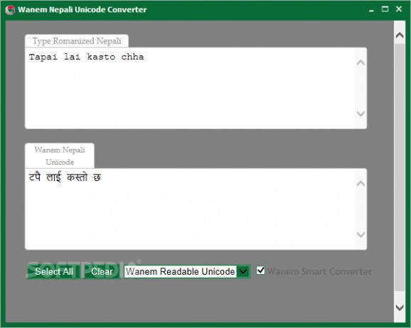 Wanem Nepali Unicode Converter screenshot