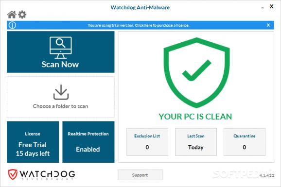 Watchdog Anti-Malware screenshot