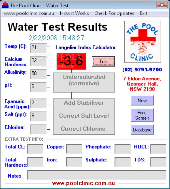 Water Test screenshot