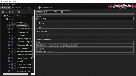 WaveBots Editor screenshot