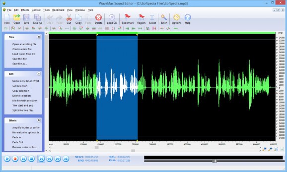 WaveMax Sound Editor screenshot