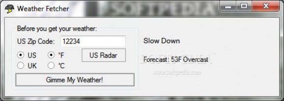 WeatherFetcher screenshot