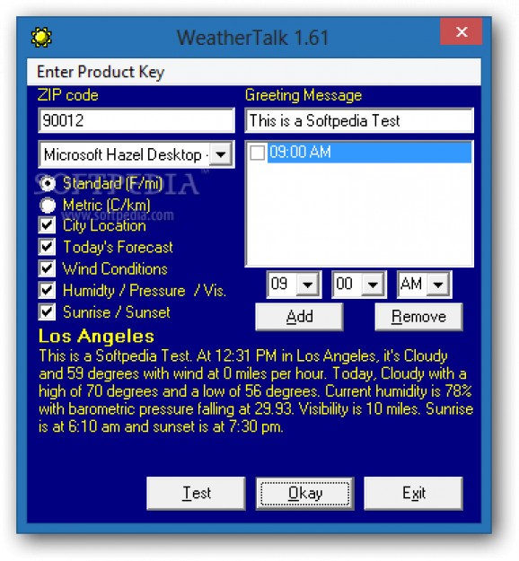 WeatherTalk screenshot
