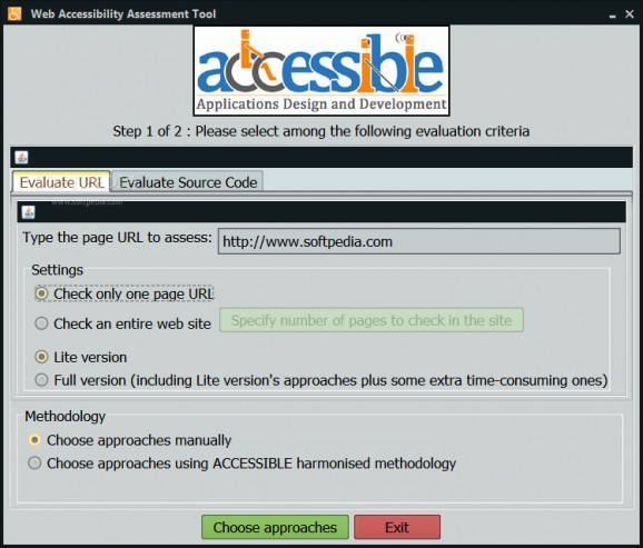 Web Accessibility Assessment Tool screenshot