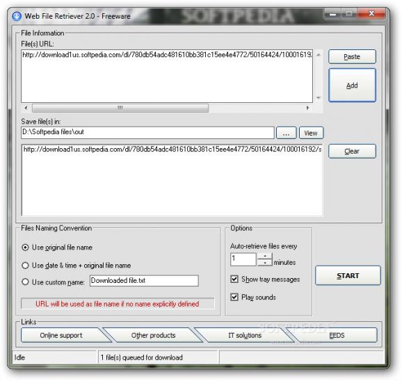 Web File Retriever screenshot