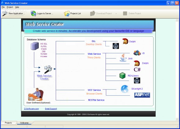 Web Service Creator screenshot