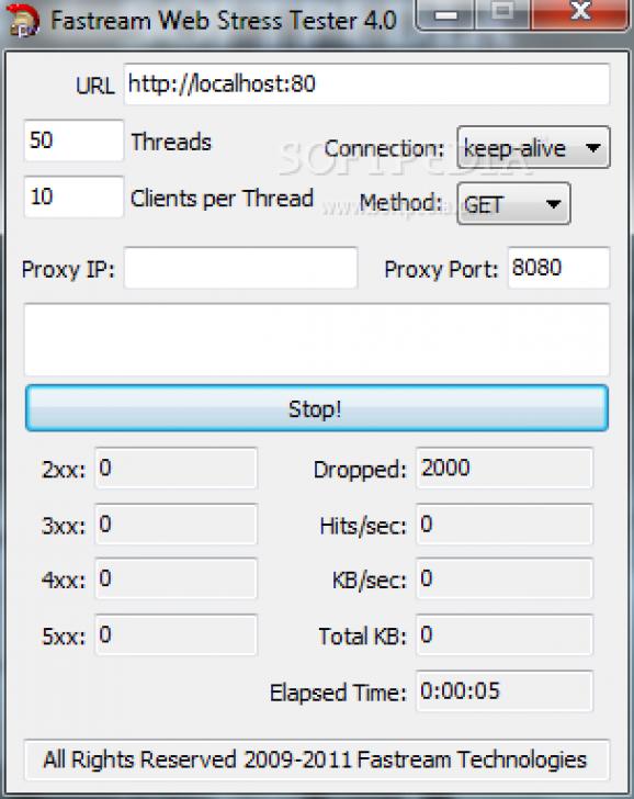 Web Stress Tester screenshot