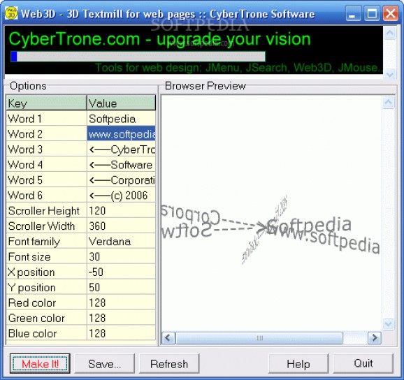 Web3D screenshot