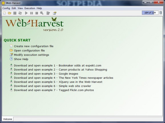 Web-Harvest screenshot
