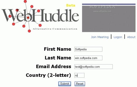 WebHuddle screenshot