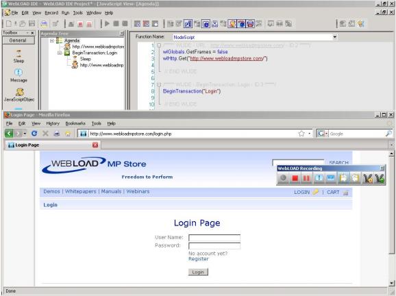 WebLoad screenshot