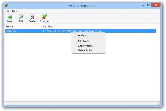 WebLog Expert Lite screenshot