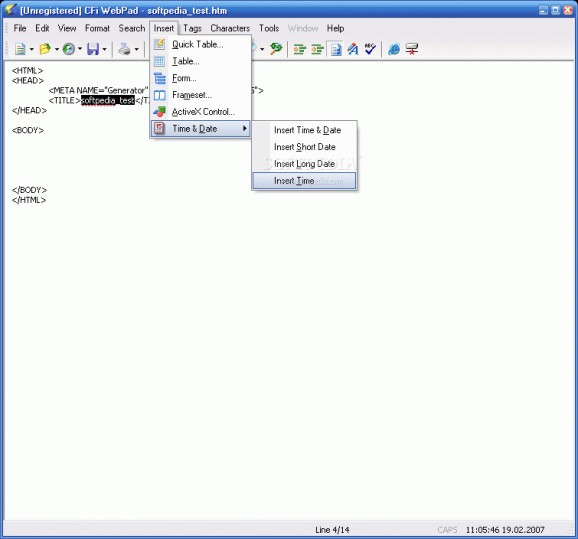 WebPad screenshot