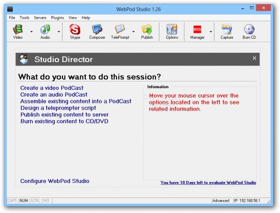 WebPod Studio Professional Edition screenshot