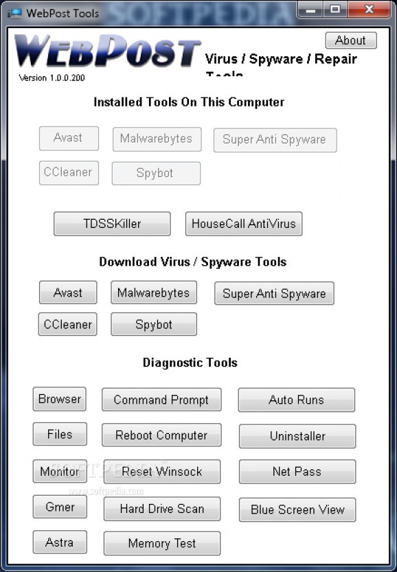 WebPost Tools screenshot