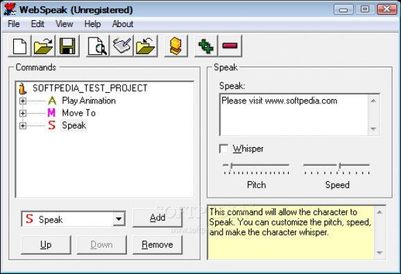 WebSpeak screenshot