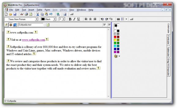 WebWrite Pro screenshot