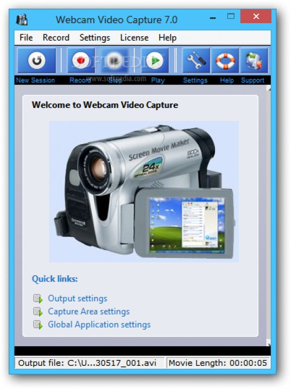 Webcam Video Capture screenshot