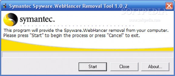 Webhancer Removal Tool screenshot