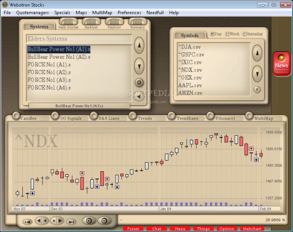 Webotron Stocks screenshot