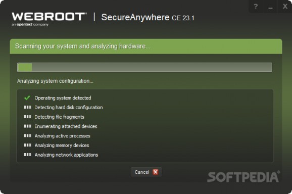 Webroot System Analyzer screenshot