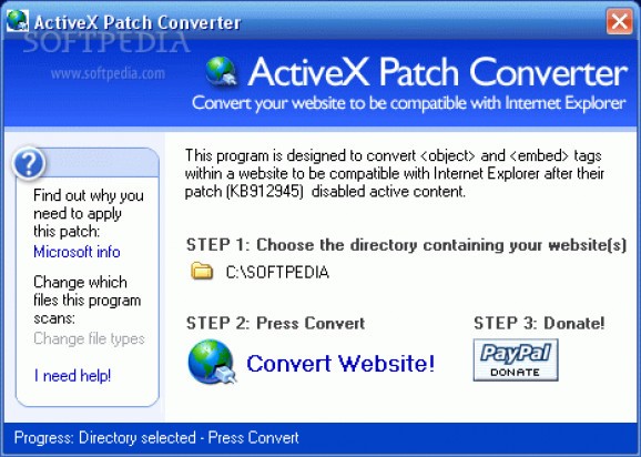 Website Converter screenshot