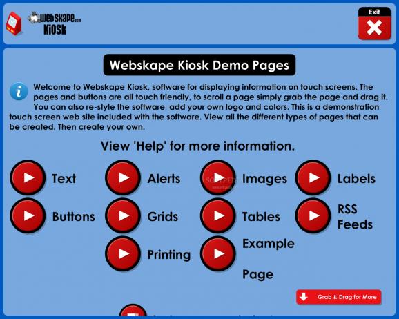 Webskape Kiosk screenshot