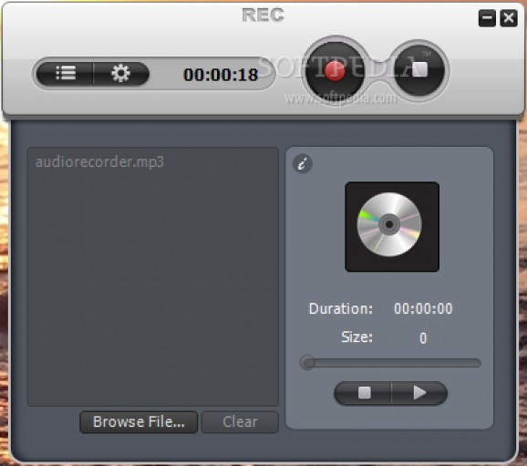 Weeny Free Audio Recorder screenshot