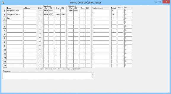 Wemo Control Center/Server screenshot