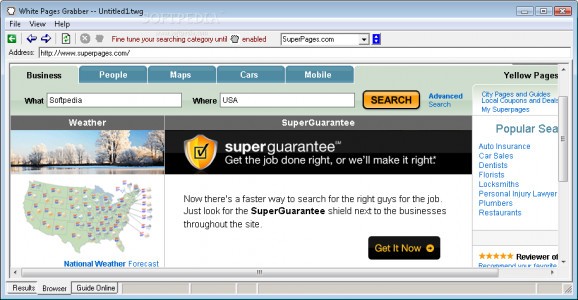 White Pages Grabber screenshot