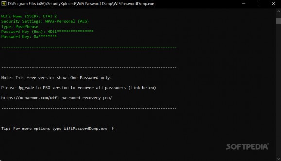Wi-Fi Password Dump screenshot