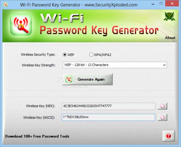 Wi-Fi Password Key Generator Portable screenshot