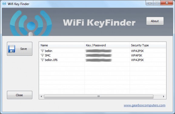 Wifi Key Finder screenshot