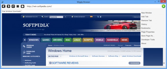 Wiggly Browser screenshot