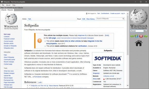 Wikipedia Browser screenshot