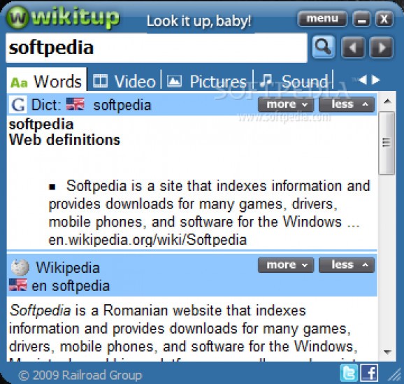 Wikitup screenshot
