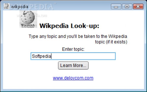 Wikipedia Look-Up screenshot